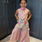 Pink Garden Party Sharara Suit