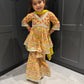 Yellow & Pink Sharara Suit Set