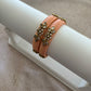 Peach Embellished Bangle