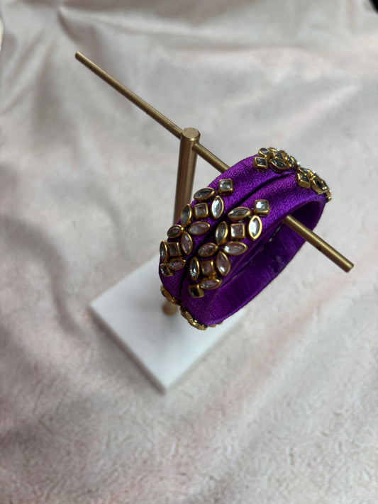 Purple Embellished Bangle