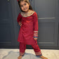 Red Velvet Salwar Suit