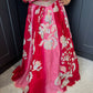 Magenta & Red Lengha Set