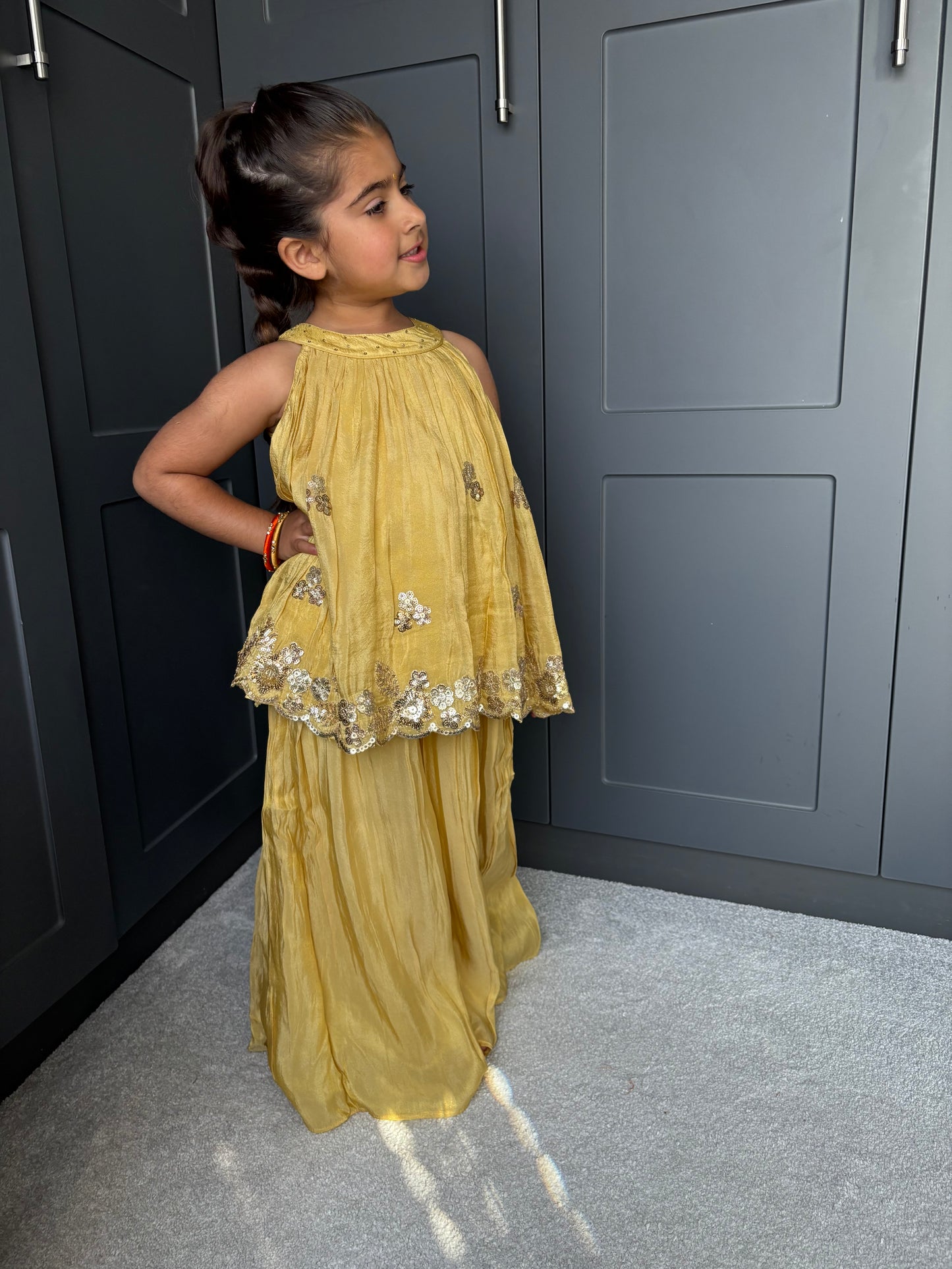 Yellow Palazzo Suit