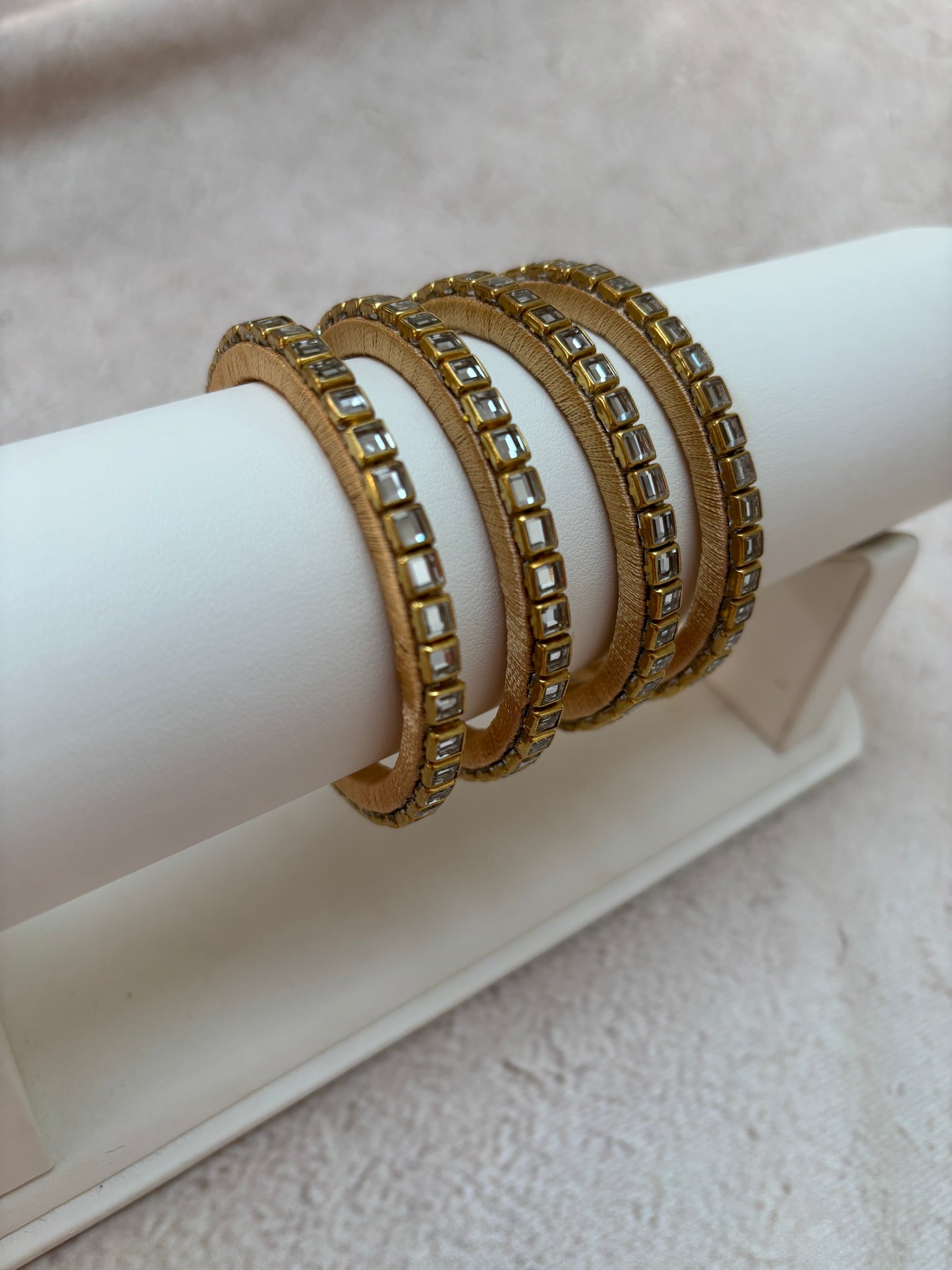 Gold Bangle Square Design