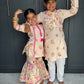 Lotus Print Kurta Pyjama Set | Boys' Indian Festive Wear | Sibling Collection