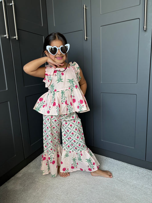 Pink Frilly Co-Ord