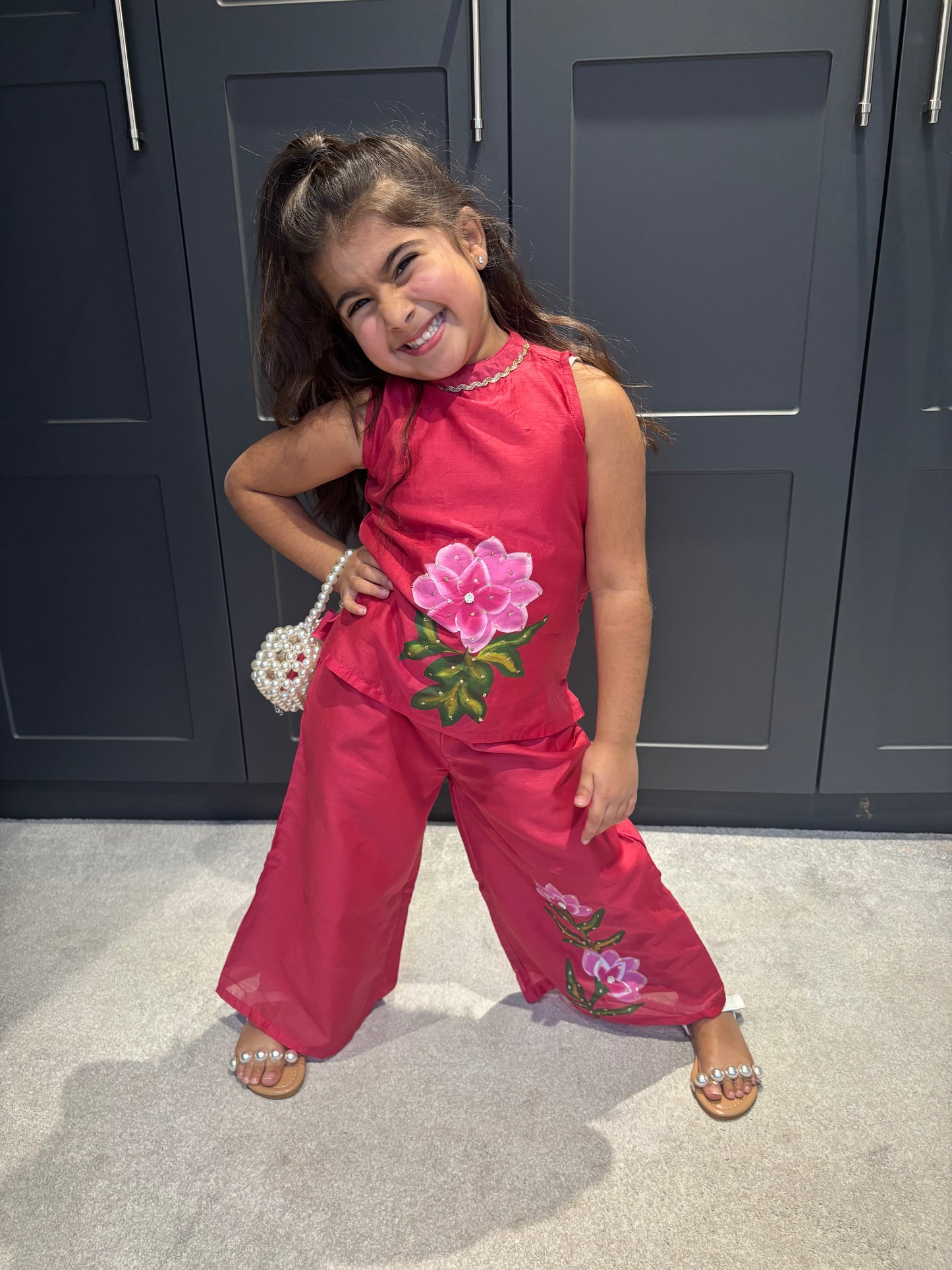 Hand-painted Pink Set