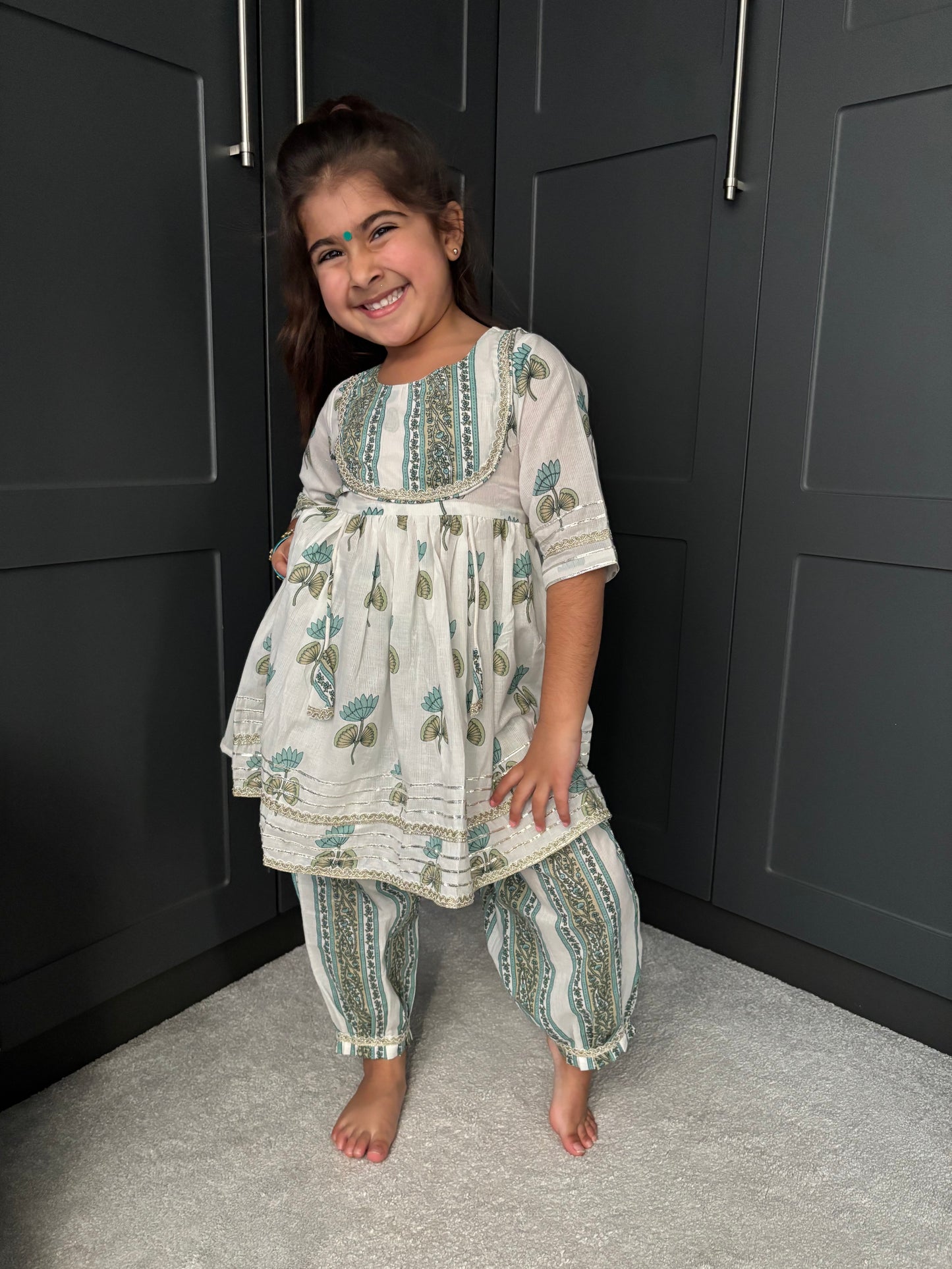 Sage Green Frock Suit