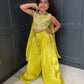 Golden Glow Palazzo Suit