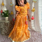 Yellow Bhandani Lehenga Set