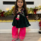 Girls Velvet Trouser Suit