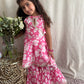 Summer Peplum Sharara Suit (Pink)