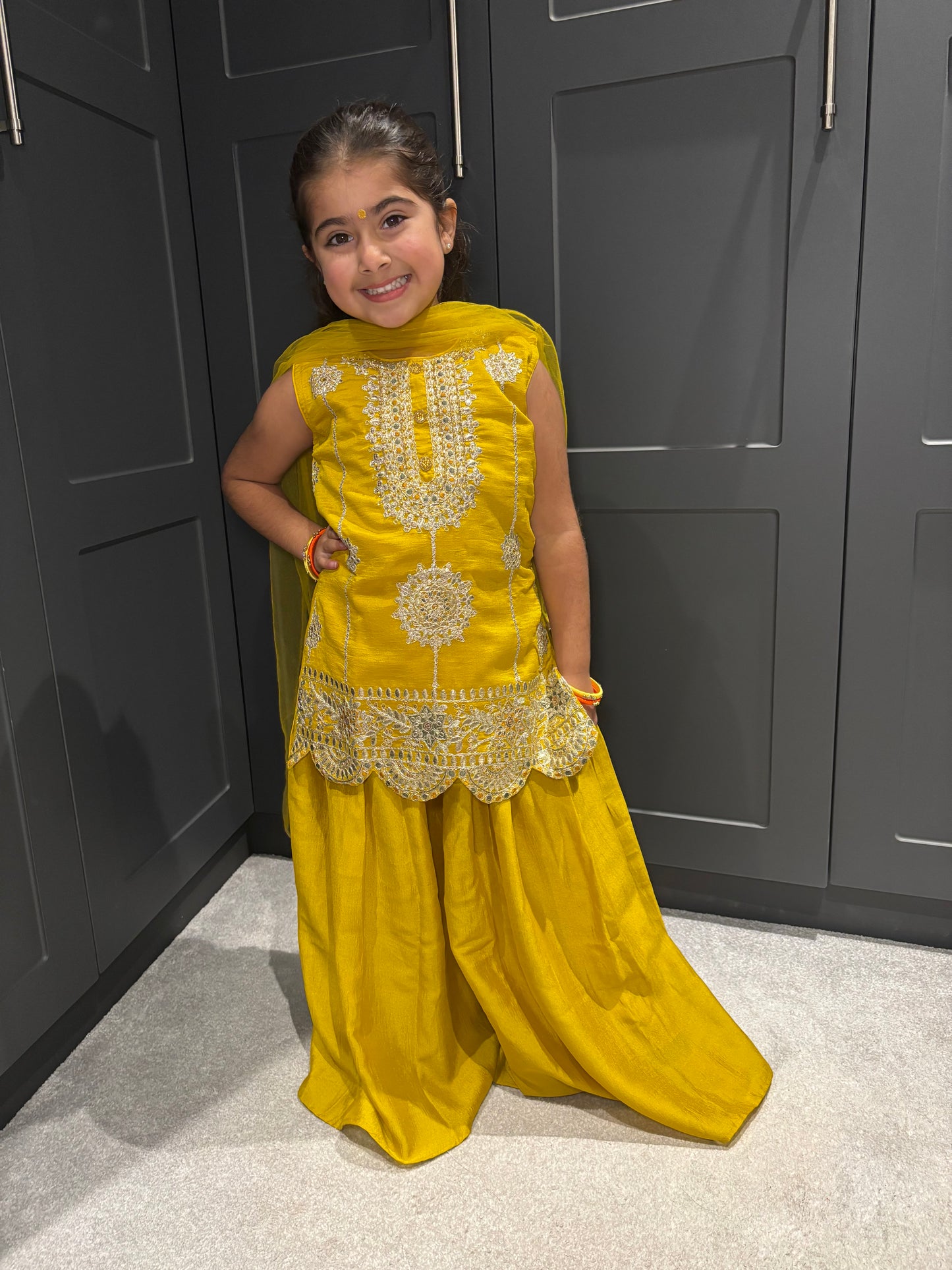 Yellow Palazzo Suit