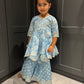 Sky Blue Sharara Suit