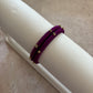 Slim Embellished Bangle (Wine)