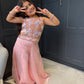 Baby Pink Palazzo Suit