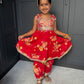 Red Flower Power Festive Set