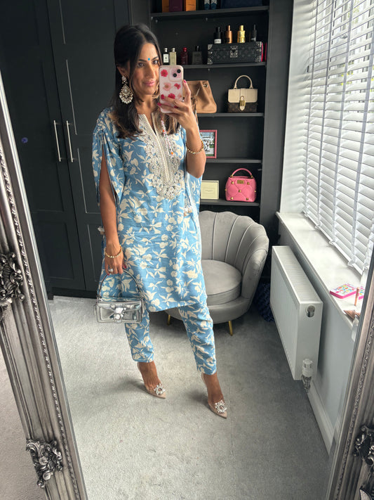 Mama Blue Kurta Size Small