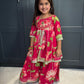 Rani Pink Floral Sharara Suit