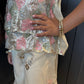 Blush & Gold Sequin Palazzo Set