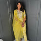 Lemon Floral Kurta Set SIZE SMALL