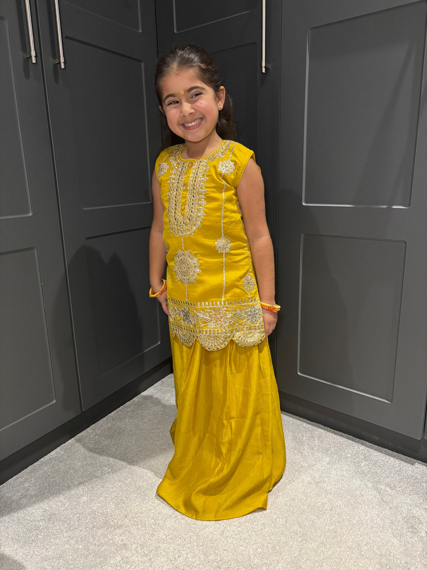 Yellow Palazzo Suit