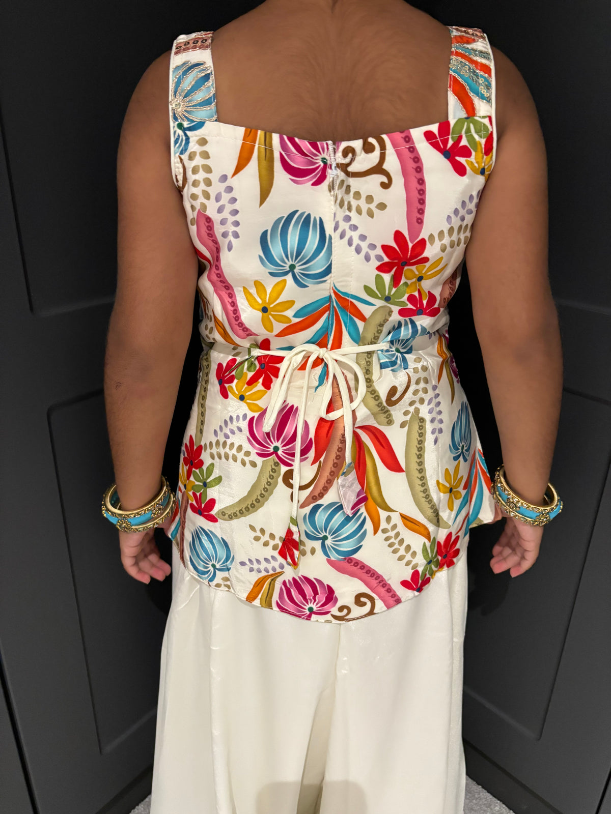 Multicolour Palazzo Suit