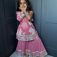 Pink One-Shoulder Sharara Suit