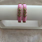 Baby Pink Embellished Bangle
