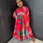 SAMPLE GIRLS RED ANARKALI AGE 5