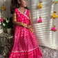 Pink Bhandani Print Lehenga Set