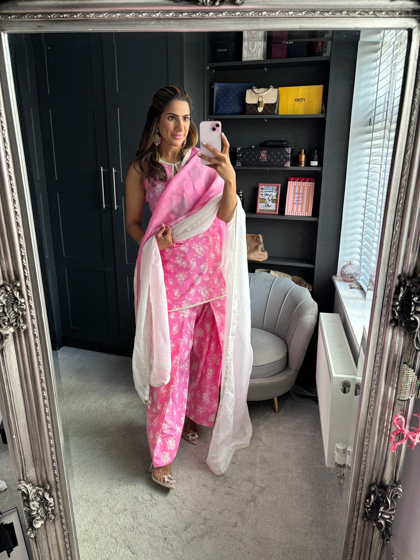 Mama Barbie Pink Farsi Salwar Suit