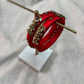 Tomato Red Embellished Bangle
