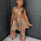 Pink & Gold Partywear Trouser Suit