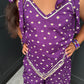 Girls Festive Purple Bandhani Print Palazzo Suit | Sibling Collection