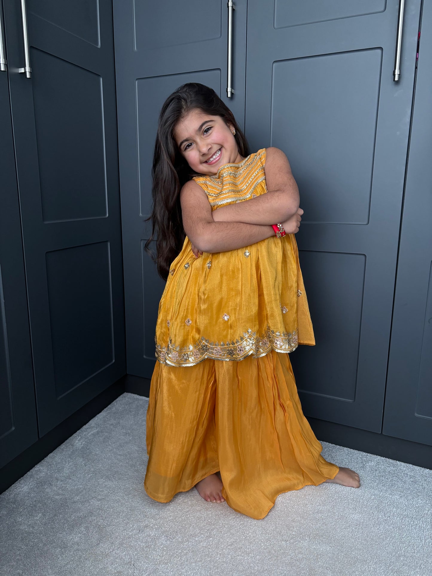 Yellow Palazzo Suit