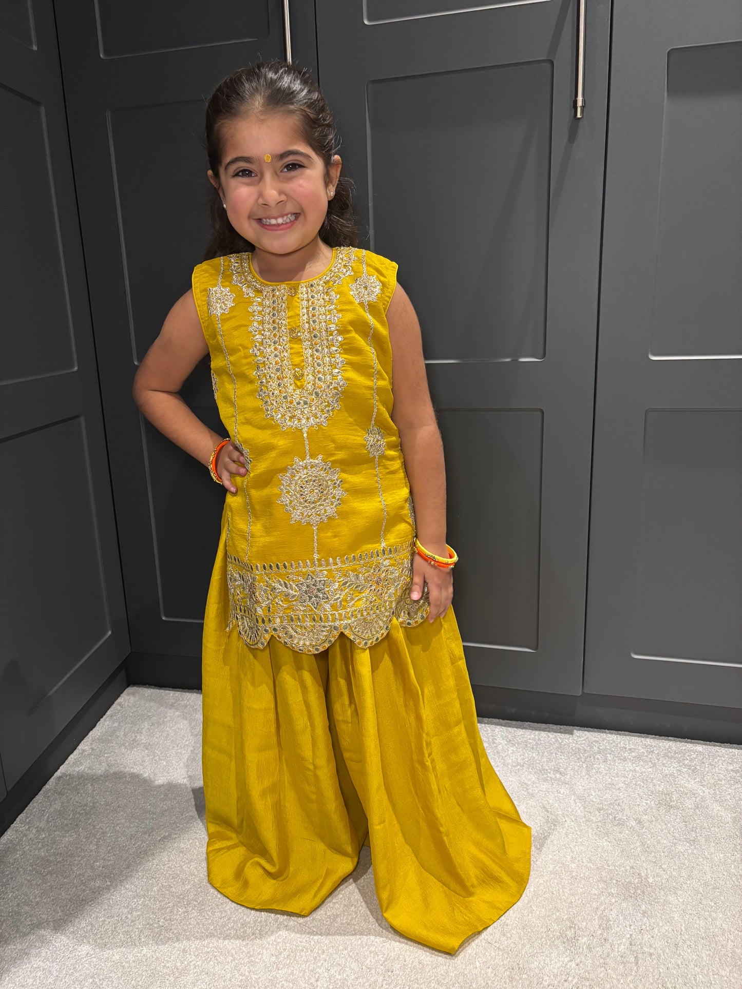 Yellow Palazzo Suit