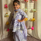 Lilac Mirrors Gharara Suit