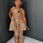 Pink & Gold Partywear Trouser Suit