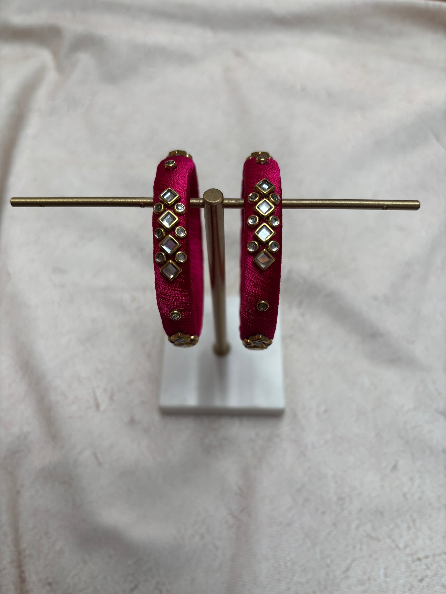Rani Pink Embellished Bangle