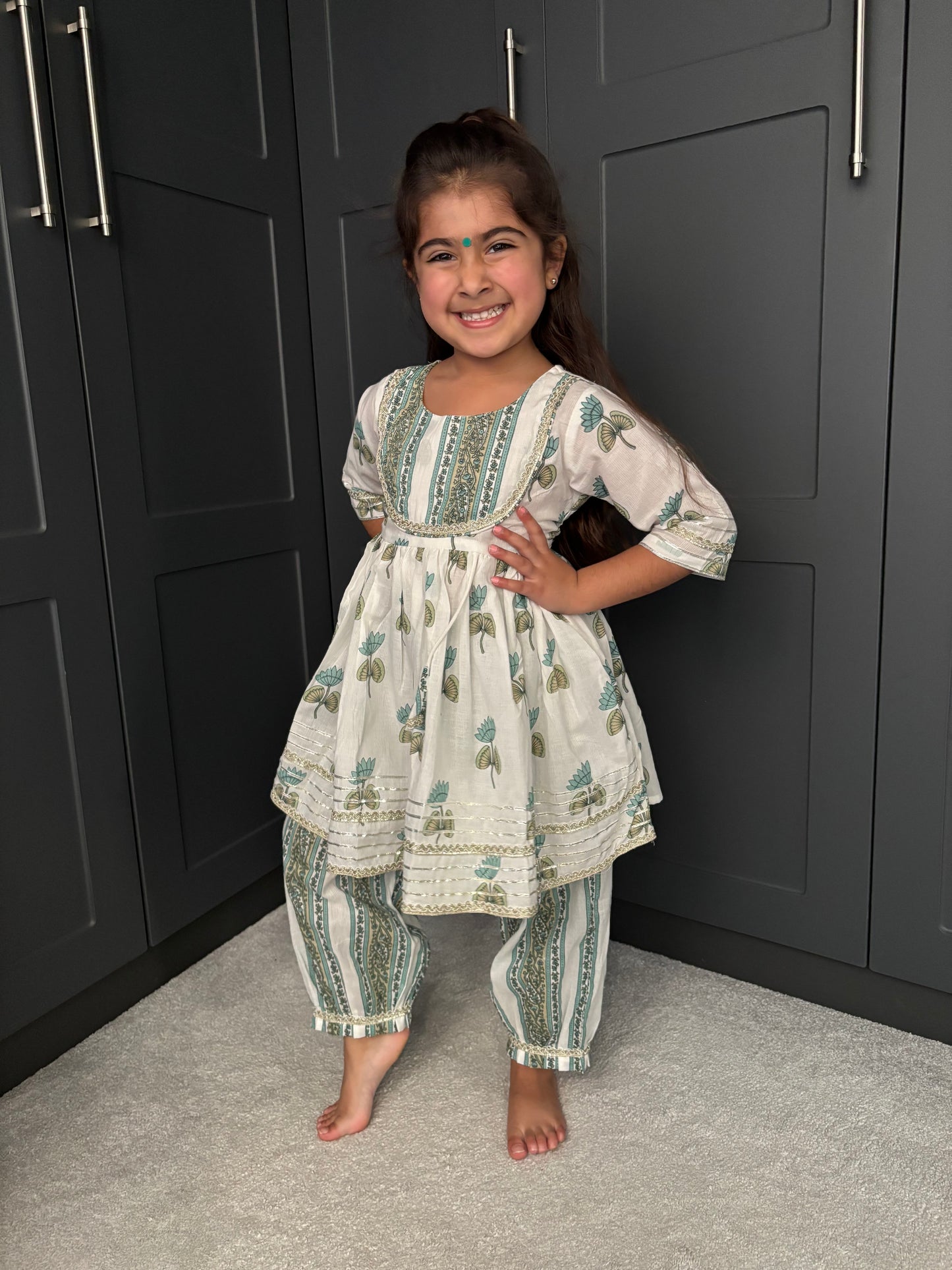 Sage Green Frock Suit