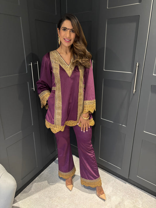 Mama Purple Velvet Co-Ord