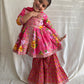 Pink Mirror Work Sharara