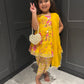 Spring Blooms Dhoti Suit (Yellow)