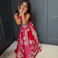 Magenta & Red Lengha Set