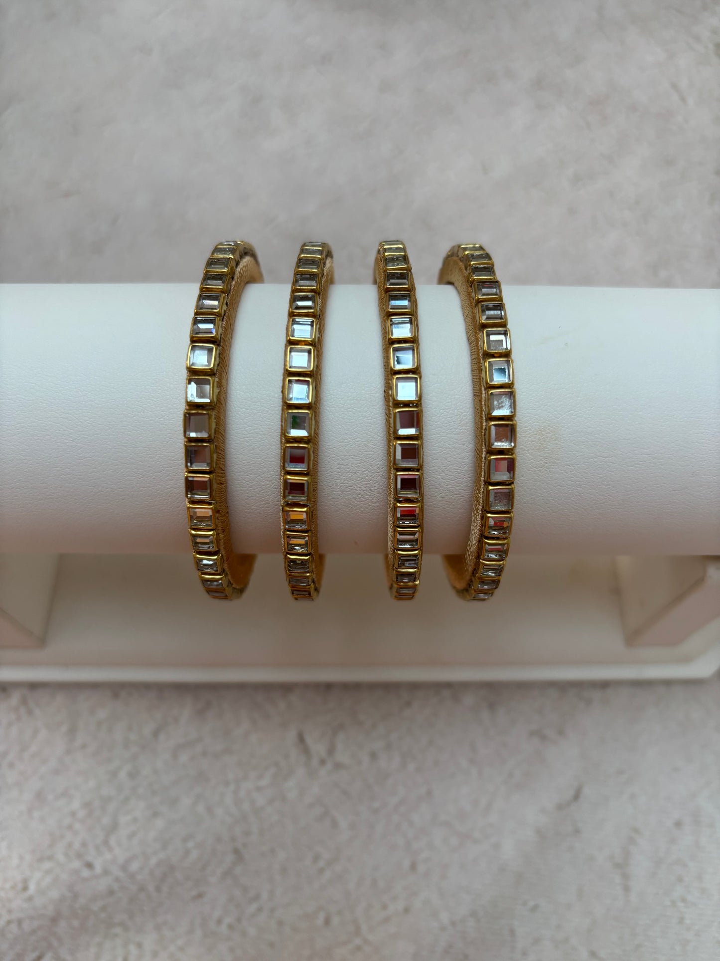 Gold Bangle Square Design