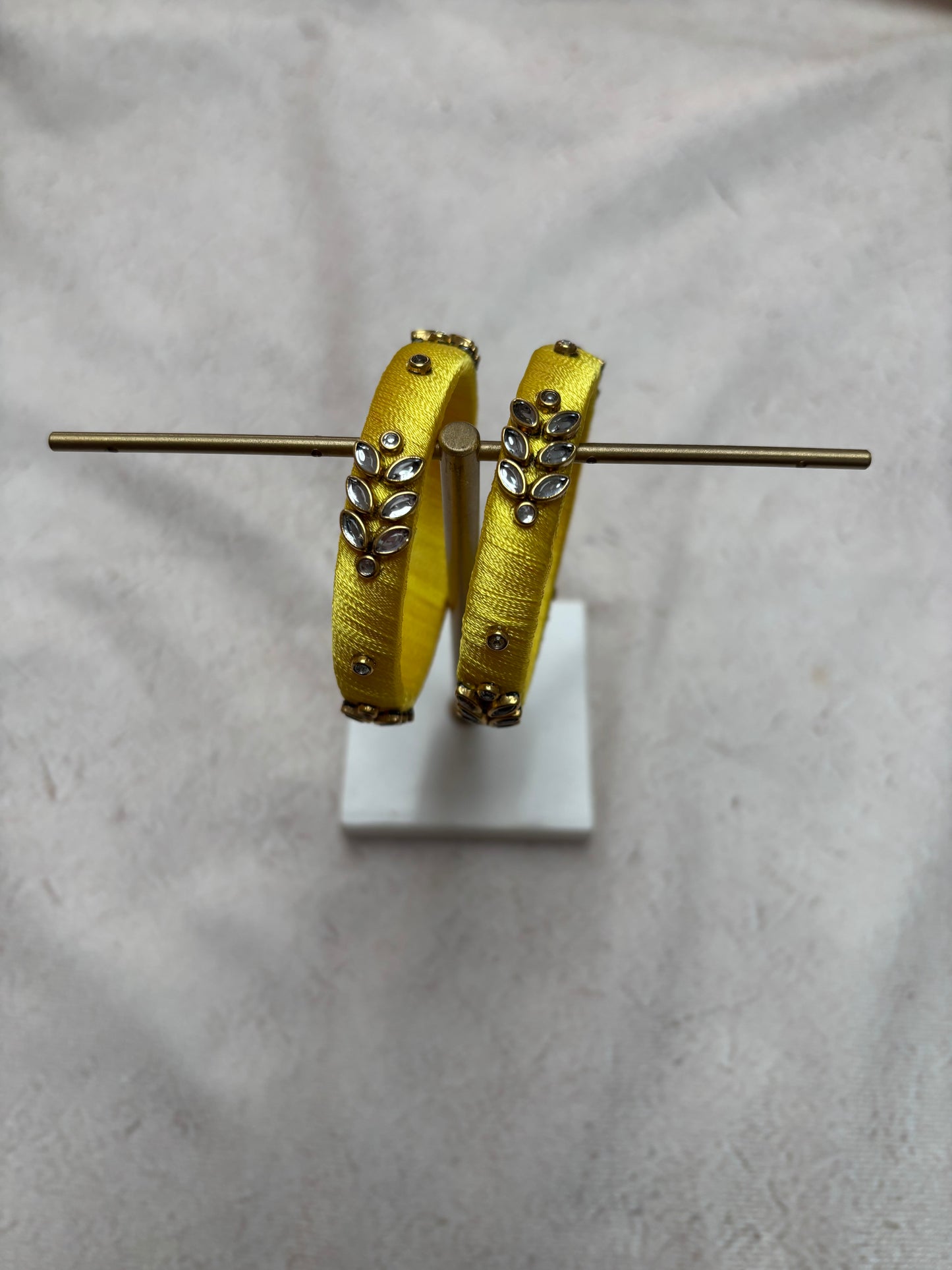 Sunshine Yellow Embellished Bangle