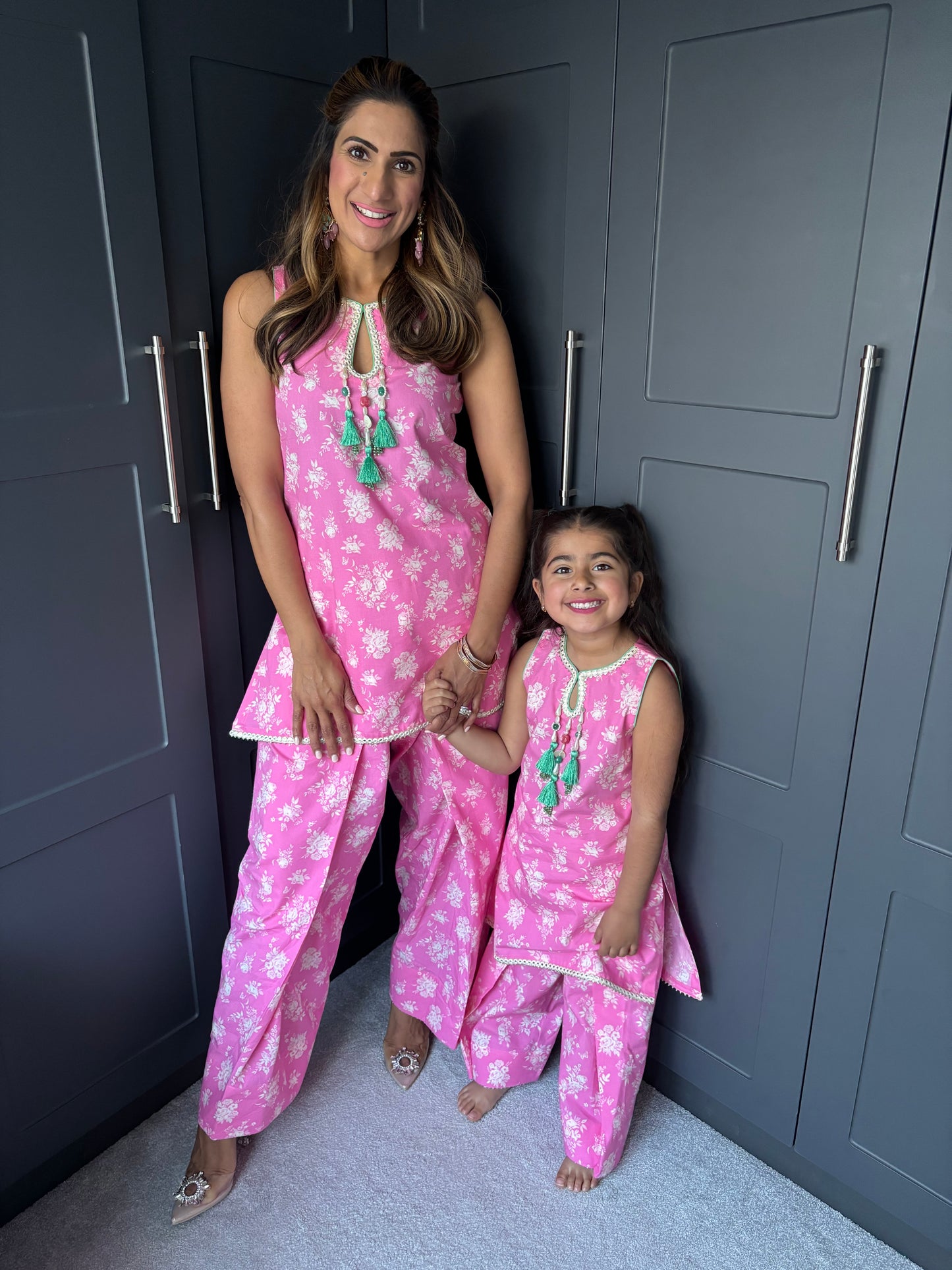 Mama Barbie Pink Farsi Salwar Suit