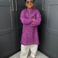 Boys Festive Purple Bandhani Print Salwar Kameez | Sibling Collection