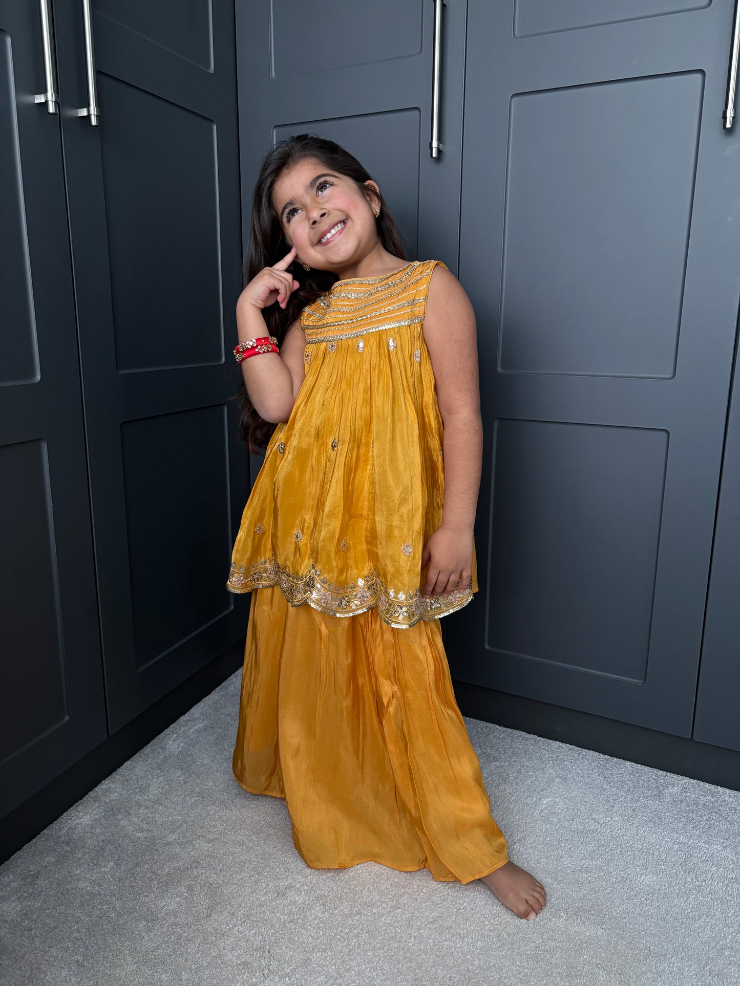 Yellow Palazzo Suit